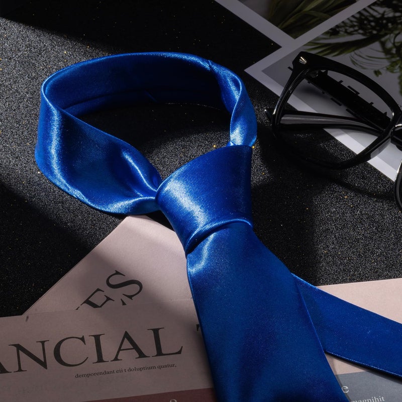 SEVENHEAD Store Solid Color Ties 3.15 Inch (8CM) for Men Pure Color Satin Neckties Formal Mens Ties Wedding Businesss - Image 2